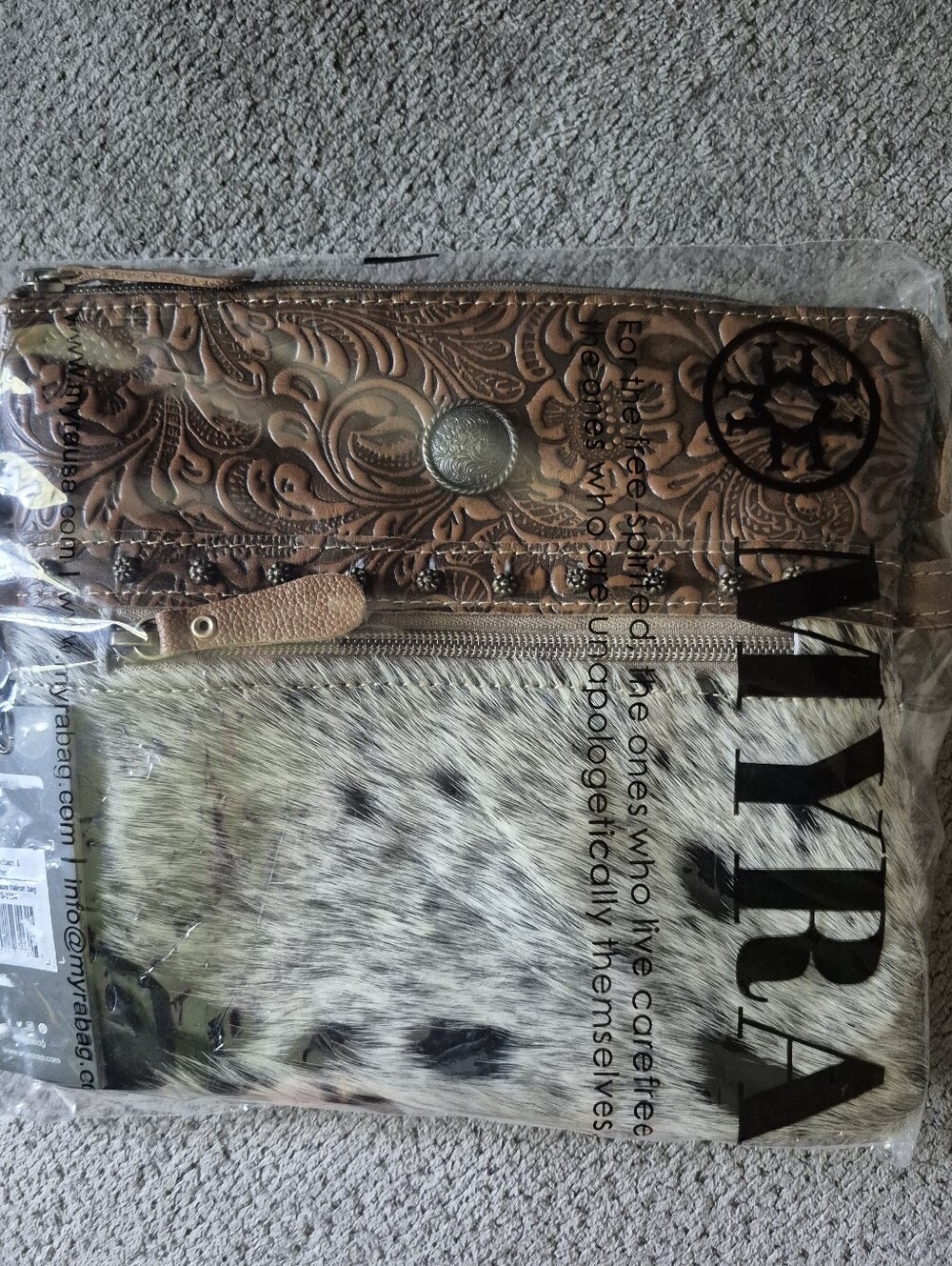 Myra Remarkable Canvas & Hairon Bag - Picture 6 of 6
